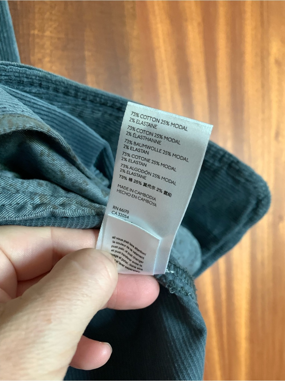 Pilcro Teal Corduroy Relaxed Blazer - Picture 12 of 14